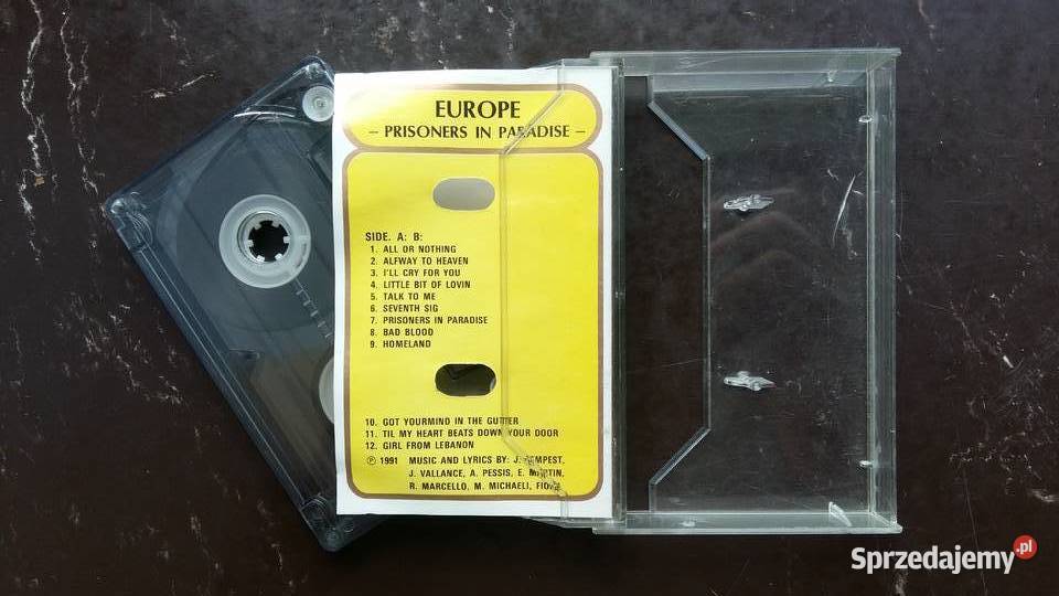 Kaseta Europe Prisoners in Paradise Siemiatycze sprzedam