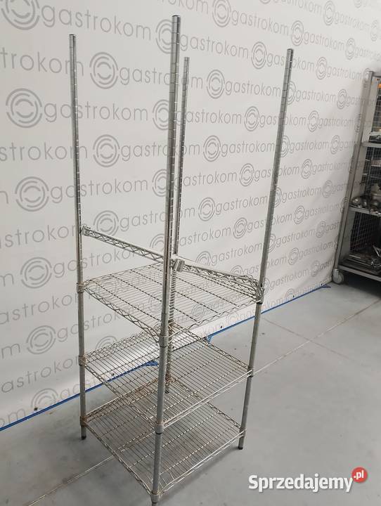 Regał chromowany 61x61x185 dolnośląskie Wrocław