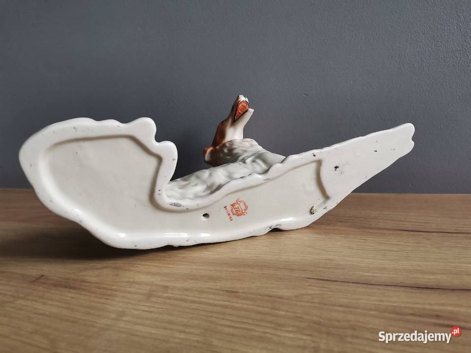 Stara figurka Chart Borzoj porcelana Steatyt Porcelana i szkło