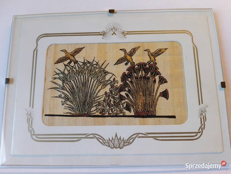 KARTKA malowana na papirusie składana PAPIRUS z Oborniki sprzedam