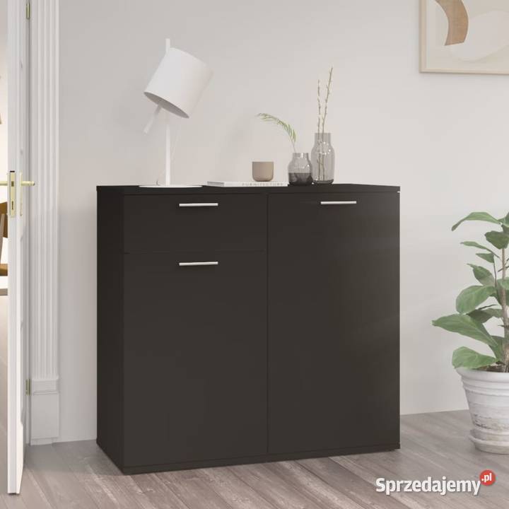 Szafka czarna 80x36x75 materiał Warszawa