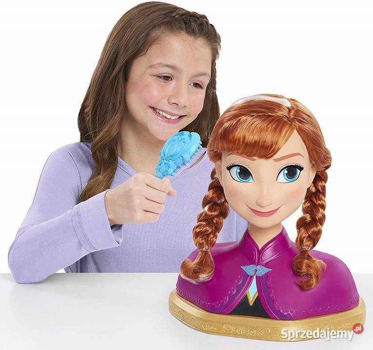 FROZEN Anna DUŻA Głowa do Czesania Stylizacji Plastik  małopolskie Mogilany