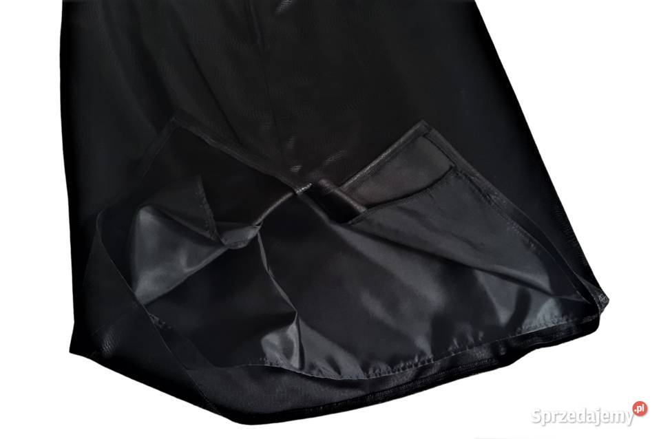 Czarna spódnica zwierzęcy wzór 46 Łódź