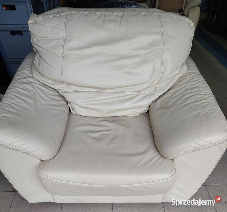 Zestaw sofa dwuosobowa fotel pufa Szczecin