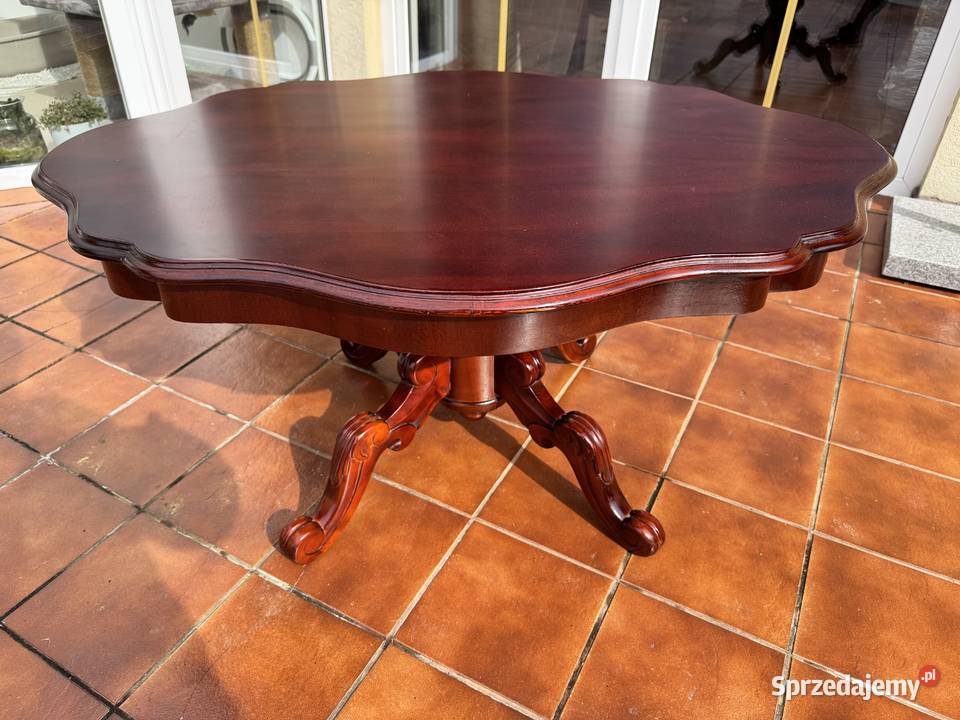 Ława stylowa owalna stolik kawowy Sulbiny