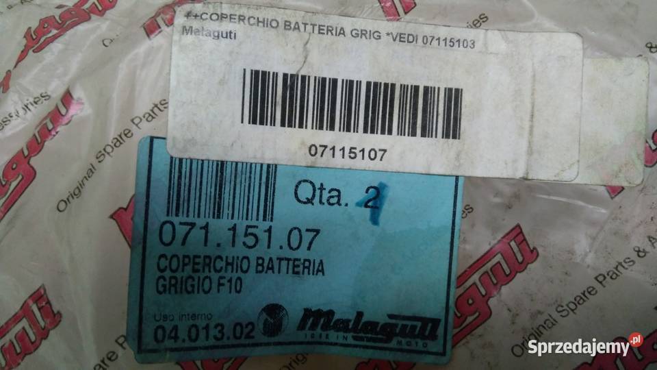 POKRYWA AKUMULATORA BATERII MALAGUTI F10 Bielsk Podlaski