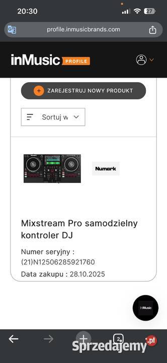Konsoja Dj Numark Mixstream Pro Plus Leszno