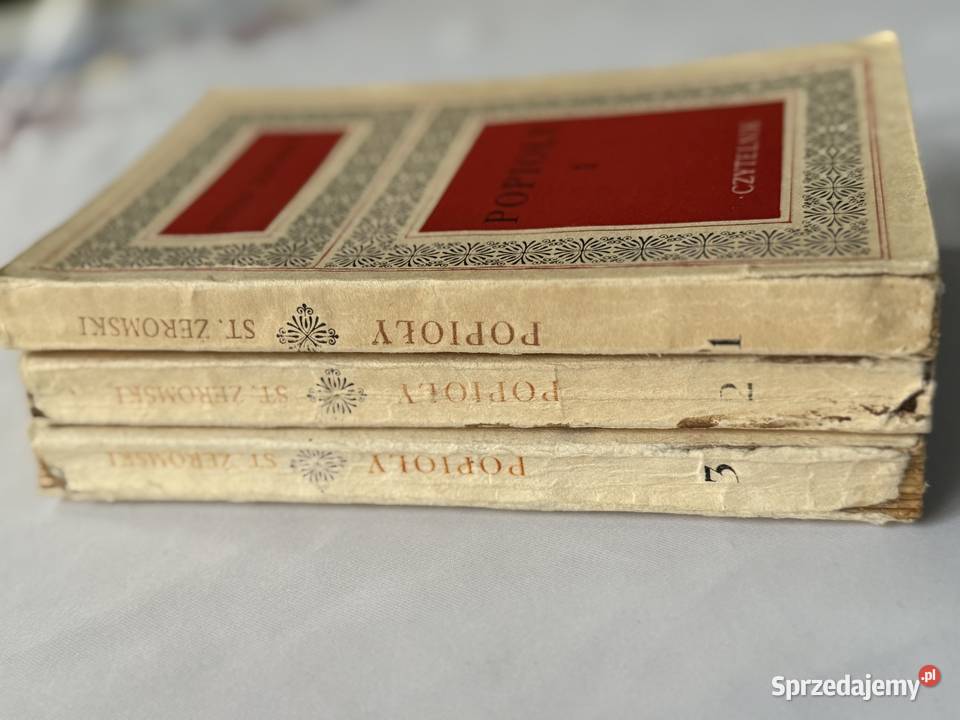 Popiolypowiesc S Zeromskiego w 3 tomachksiazka miękka Lublin