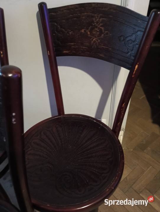 Kolekcjonerskie stare krzesła gięte komplet Fotele i krzesła obrotowe Warszawa
