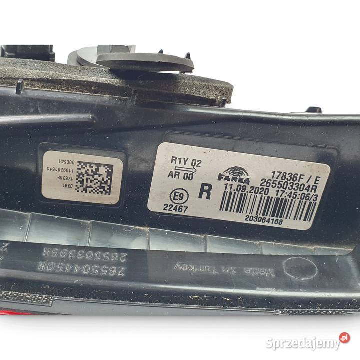 LAMPA PRAWA Renault Clio V 20192023 tylna prawy osobowe Chełm