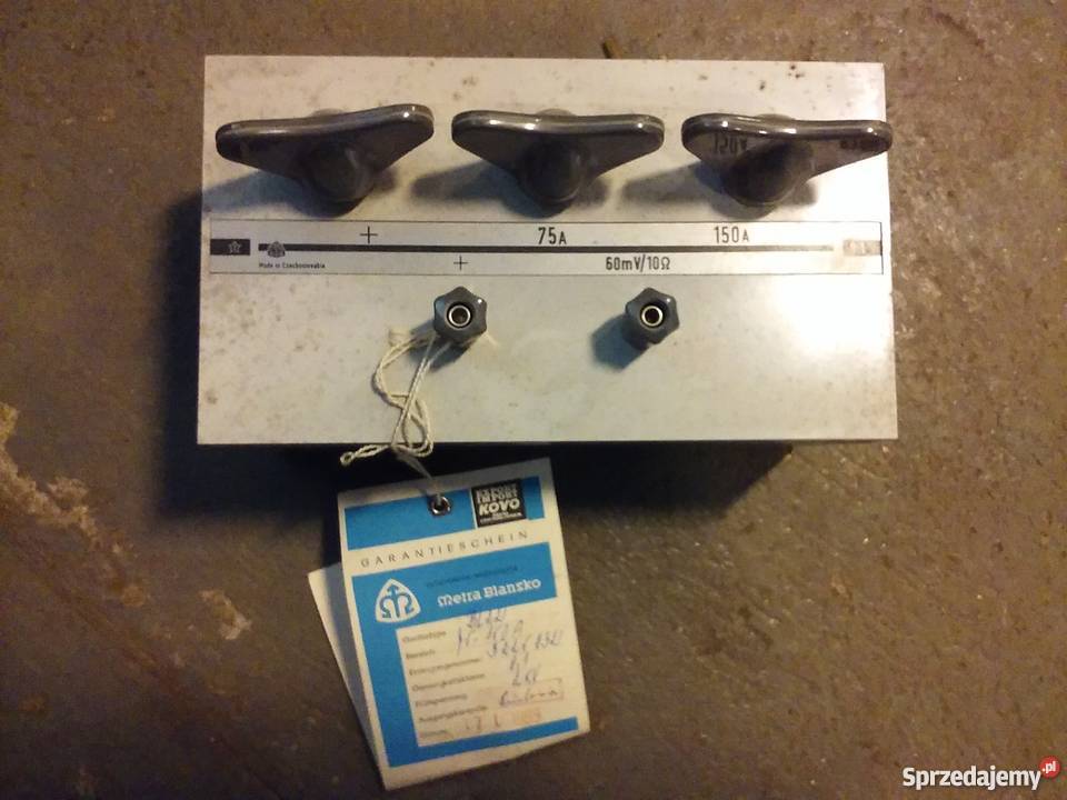 Laboratoryjny bocznik amperomierza Metra Blansko Szczecin