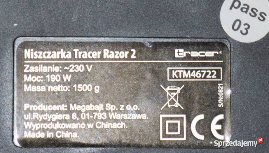Niszczarka dokumentów Tracer Razor 2 mazowieckie Warszawa
