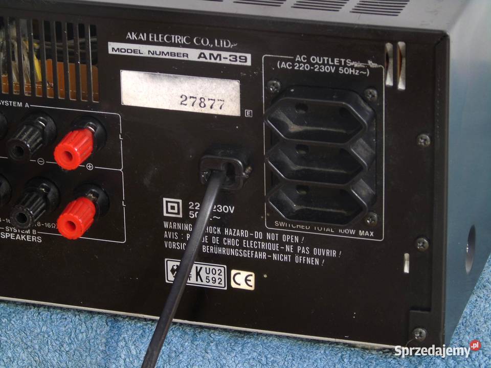Wzmacniacz Akai AM39 sprawny i ładny DOSTAWA Elektronika Jasło