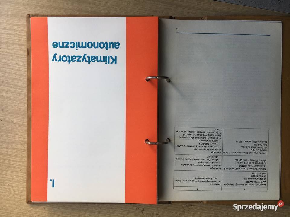 Katalog SWW 0874 Urządzenia klimatyzacyjno wielkopolskie Łęczyca sprzedam