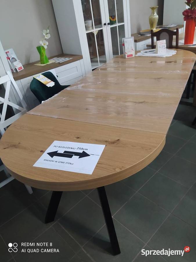 STÓŁ NATURALNY KOŁO ROZKŁADANY DO 250 Toruń