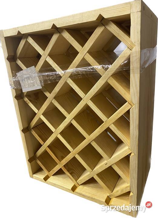 Regał na wino 65x45 18 butelek stojący wiszący Szafy, regały, półki Chełmża