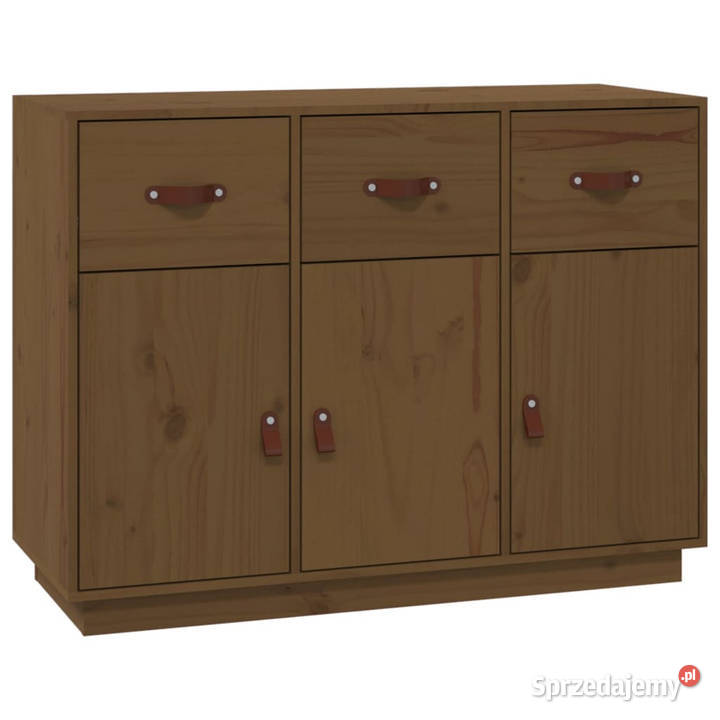Komoda miodowy brąz 100x40x75 lite drewno