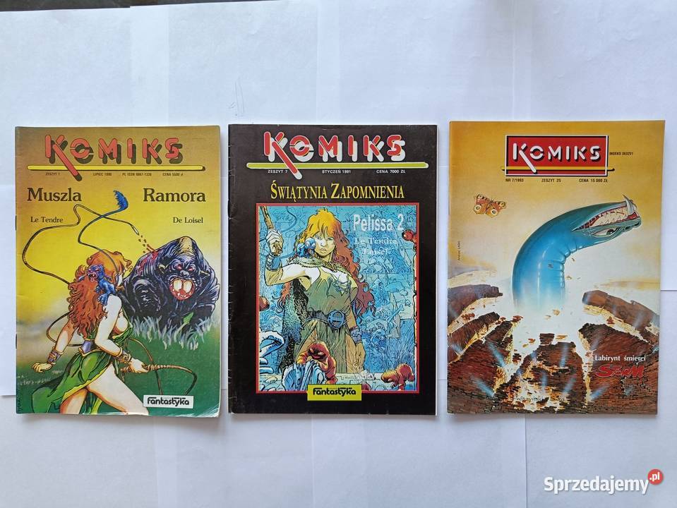 Komiksy Fantastyki Muszla Ramora Pelissa 2 Gdynia sprzedam