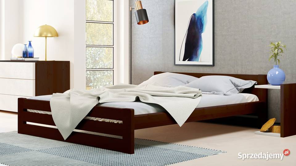 Mocne ŁÓŻKO Drewniane 180x200 GR 35 Zakopane sprzedam