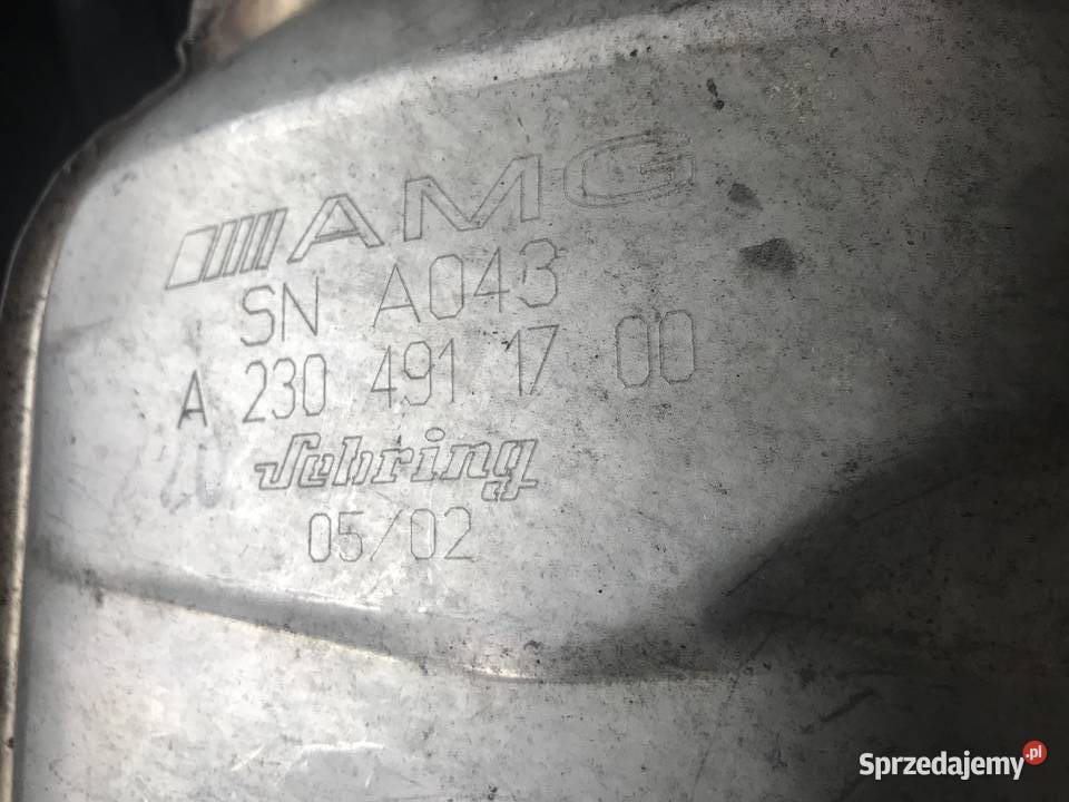 TŁUMIK WYDECH R230 SL 55 AMG A2304911700 SNA043 Gidle