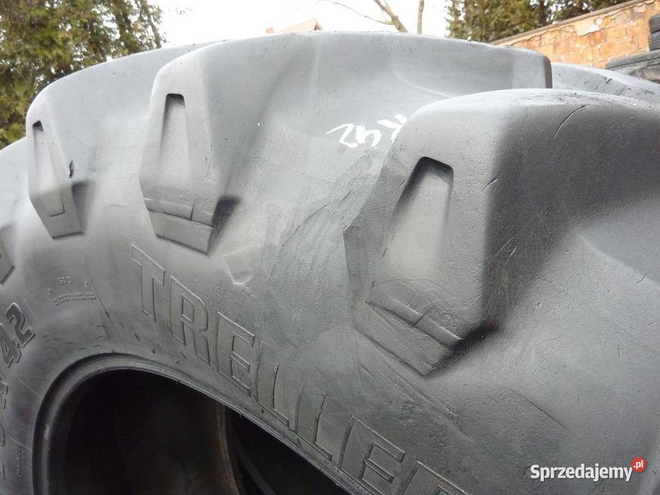 2x Opona używana rolnicza 58070R42 TRELLEBORG Zaścianki