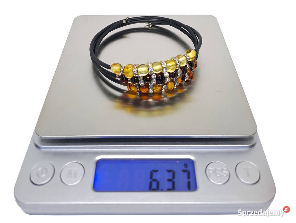 Bransoletka z bursztynu bursztyn bałtycki koniak Warszawa