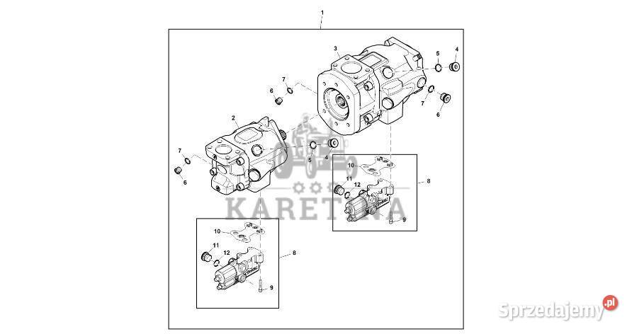 John Deere 9470RX Sterownik pompyzaworu RE576761 Jastrzębniki