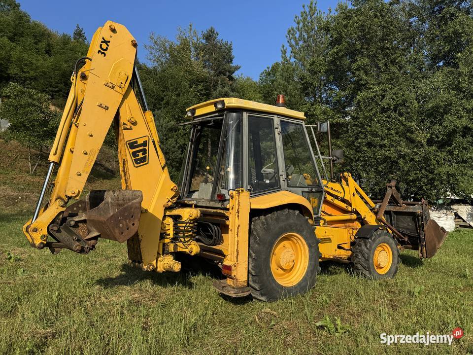 JCB 3CX 4x4 Teleskop Szybkozłącze Krokodyl Widły podkarpackie Sanok