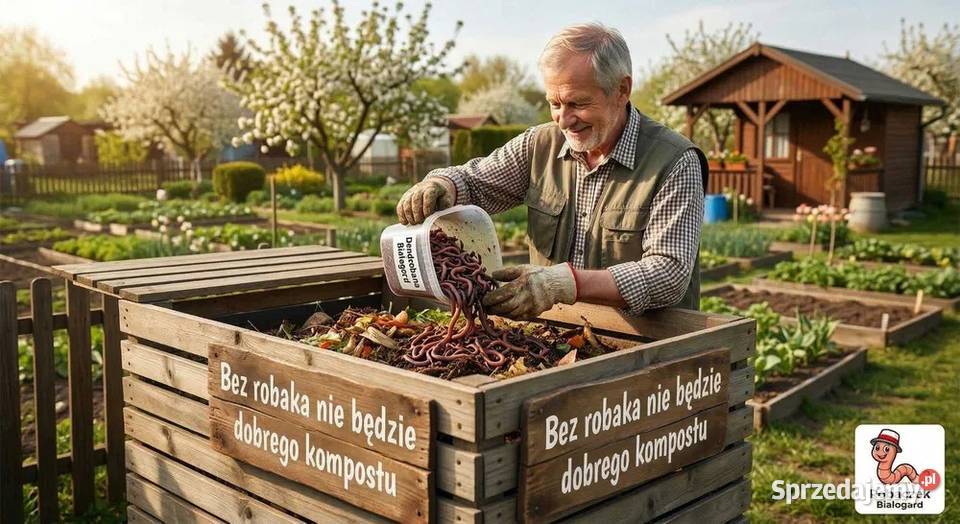 Dżdżownice do kompostu i na ryby Żarłoczne i Białogard