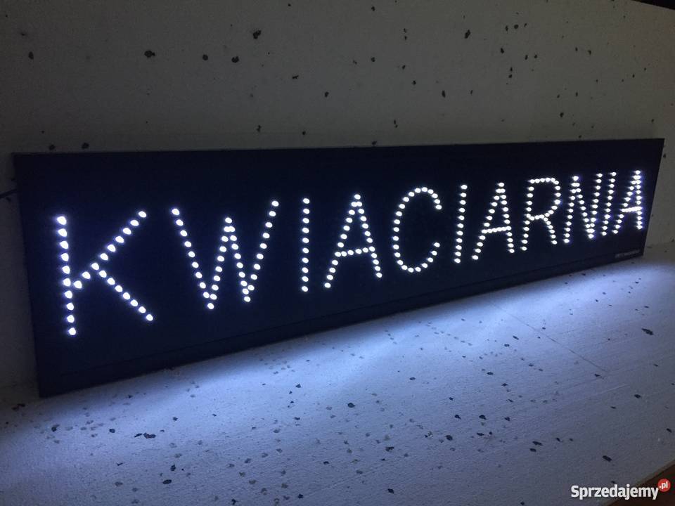KWIACIARNIA diodowa reklama 120x25 NOWA Pomiechówek sprzedam