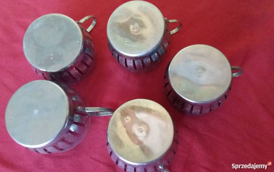 Koszyczkiuchwyty do szklanek 5 odcienie szarości Łódź sprzedam