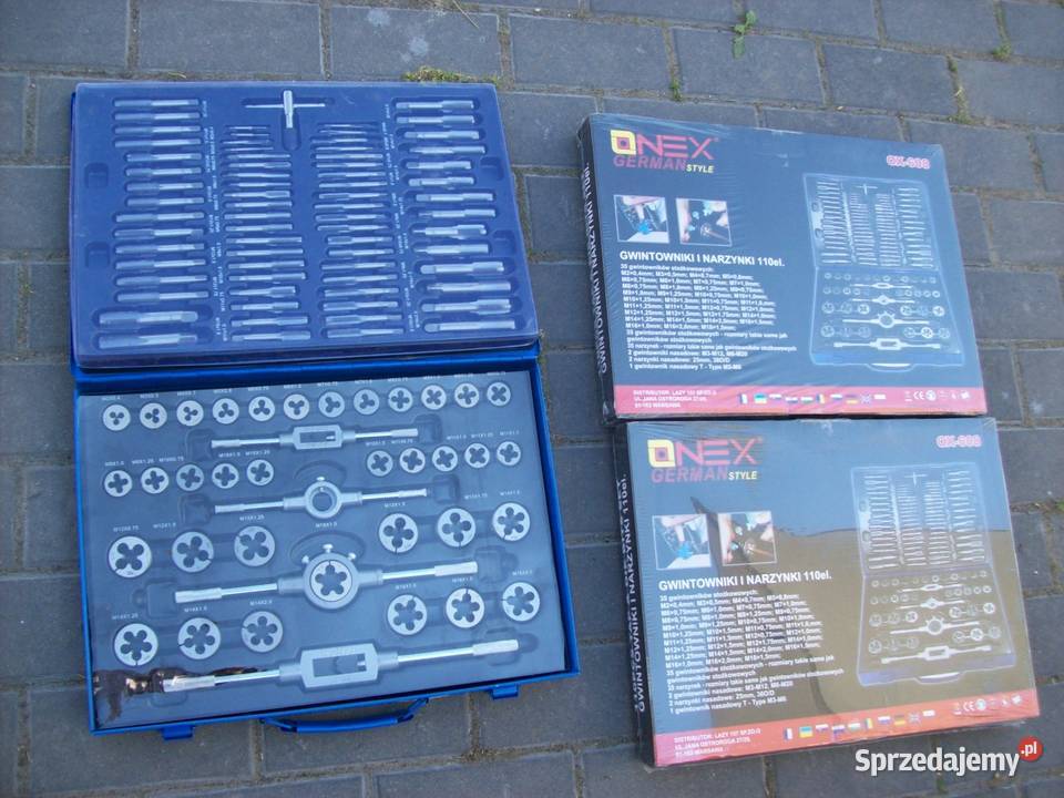 GWINTOWNIKI I NARZYNKI ZESTAW 110EL OX608 Głogowa