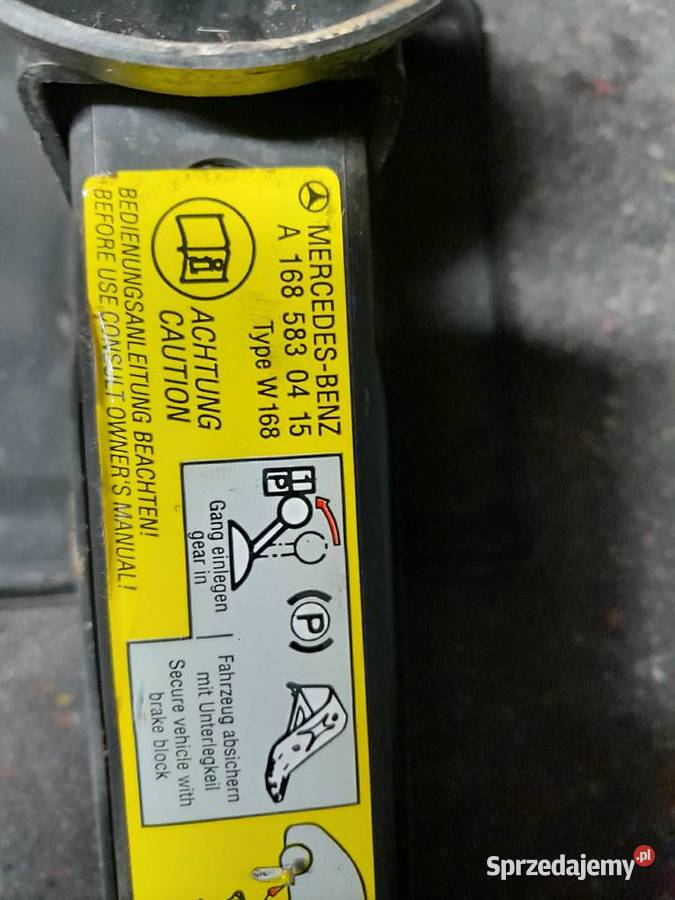 Mercedes W168 W169 W245 lewarek podnośnik osobowe Pozostałe Gdańsk