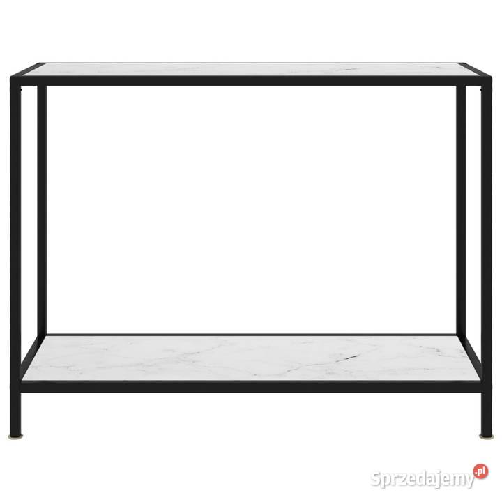 vidaXL Stolik konsolowy biały 100x35x75 szkło Warszawa sprzedam