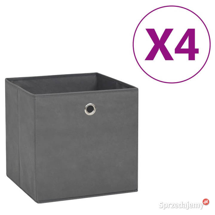 Pudełka z włókniny 4 28x28x28 szare WM325191 Warszawa
