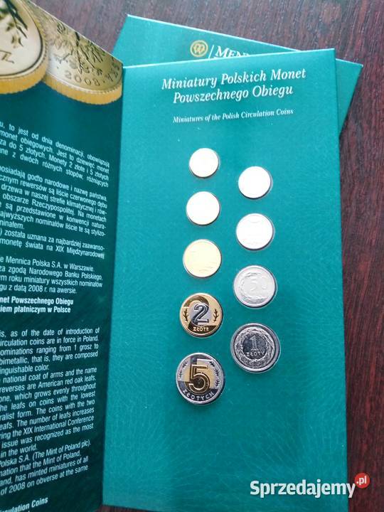 Miniatury Polskich Monet obiegowych 2008 lubuskie Żary