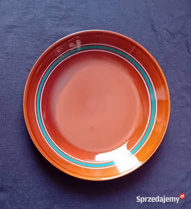 Talerz głęboki porcelit Pruszków PRL wielkopolskie Koźminek