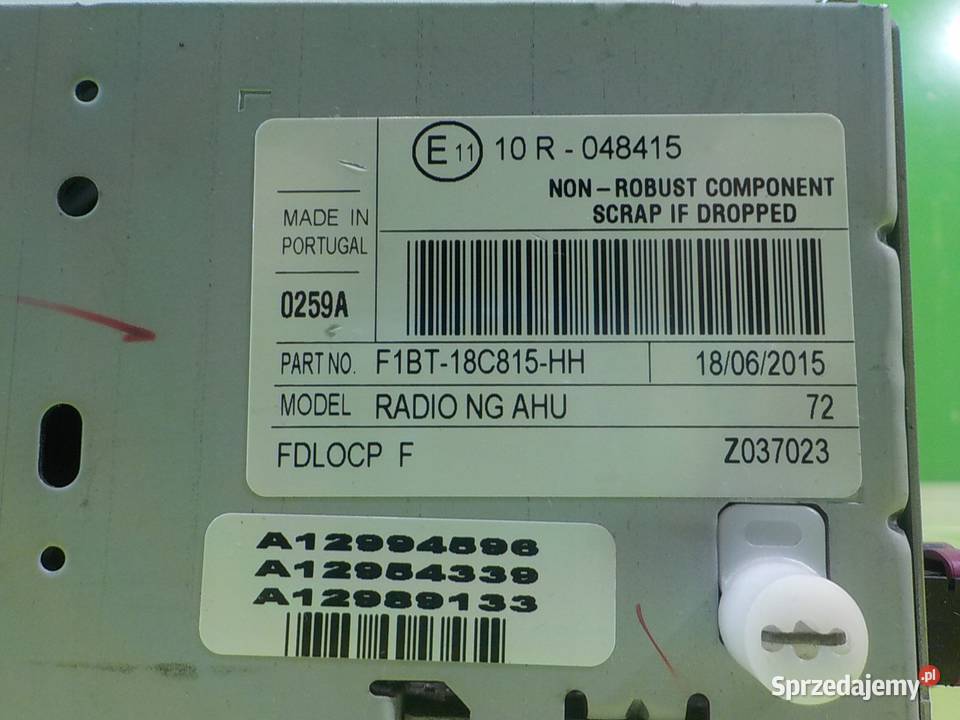 TRANSIT COURIER 16 TDCI 15r VAN radio Suków