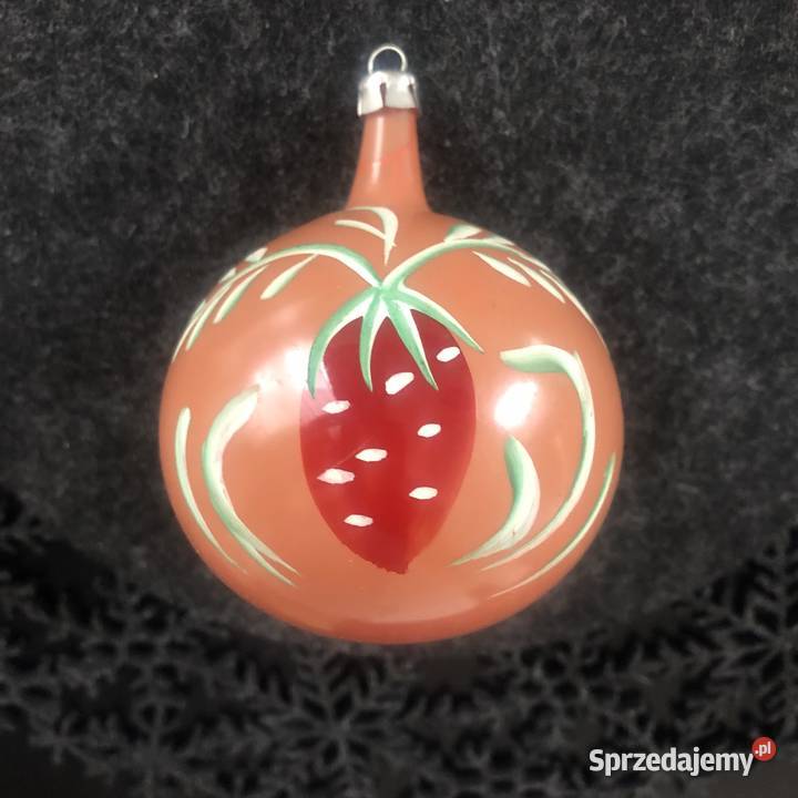 Kmpl 9 ręcznie malowane bombki choinkowe PRL Rękodzieło Kraków