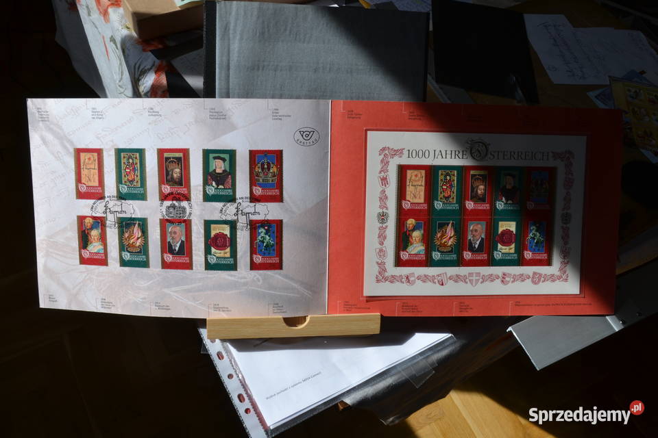Znaczki Austria Folder 1000 lat Austrii Mi dolnośląskie Sobótka