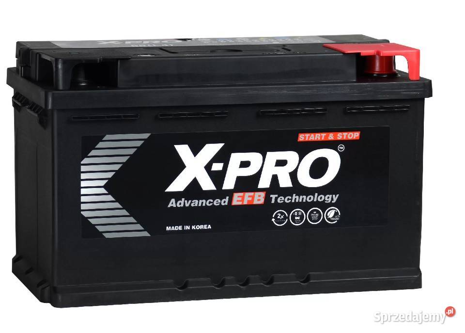 Akumulator XPRO EFB 80Ah 730A EN Prawy Plus sprzedam