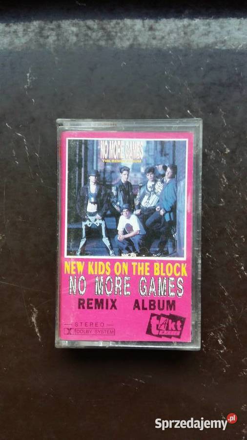 Kaseta magnetofonowa NKOTB No more games Remix Siemiatycze