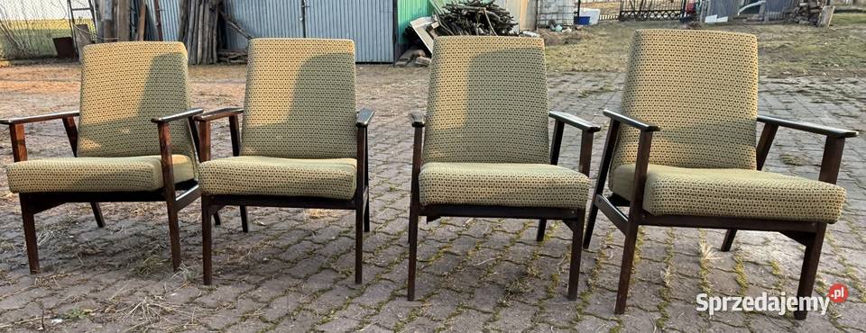 4 Fotele z lat 70 Lublin sprzedam