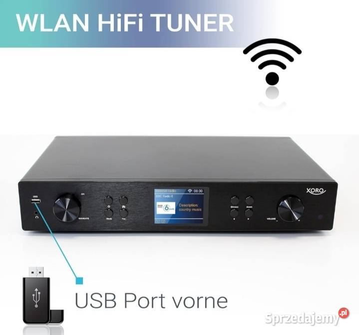 Tuner Internetowy radio Xoro HFT 440 DAB FM WLAN Tunery Myscowa sprzedam