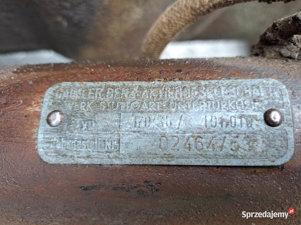 Mercedes Benz 170 S 1km Pozostałe Mercedes-Benz Częstochowa