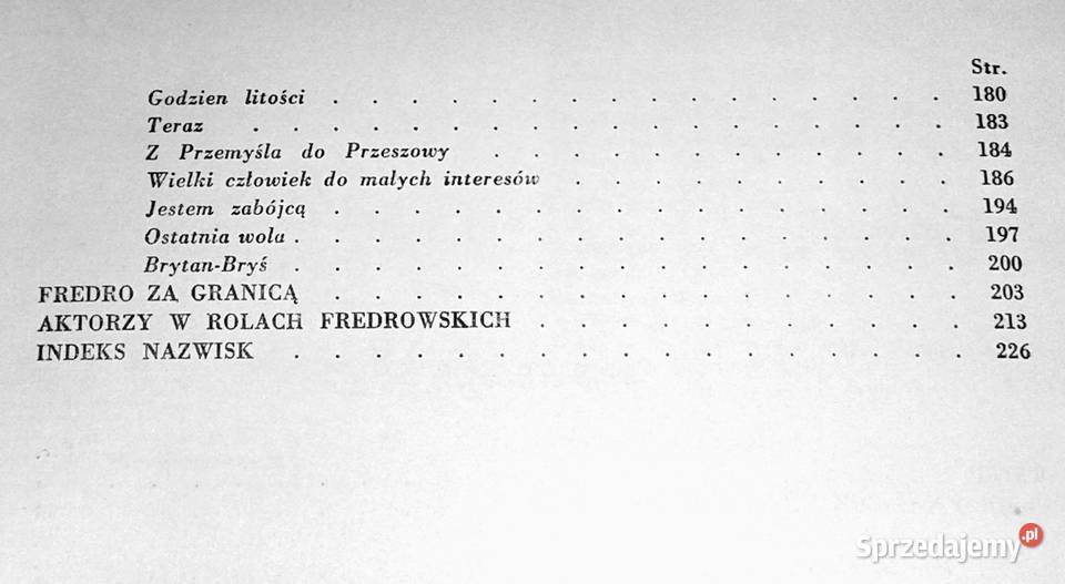 Fredro na scenie Stanisław Dąbrowski Ryszard twarda Chełm sprzedam