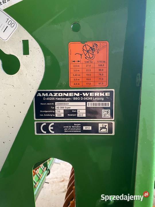 Amazone AD3000 Garwolin sprzedam