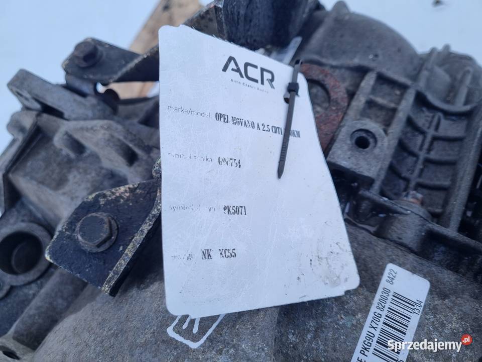 Renault Master 25 DCI SKRZYNIA BIEGÓW PK5071 osobowe Rudka