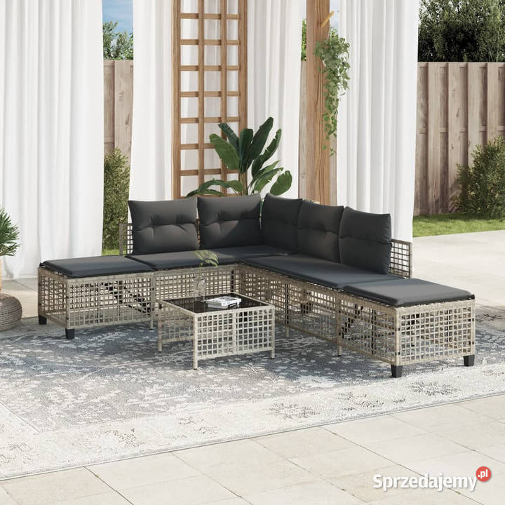 3cz narożna sofa ogrodowa z poduszkami Warszawa