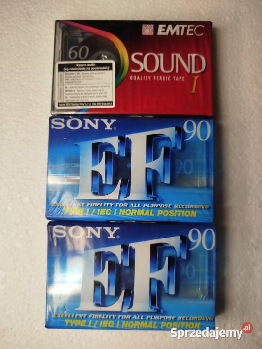 Kasety Magnetofonowe nowe 3 Zgierz sprzedam